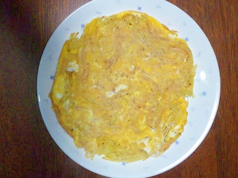 ハッシュドポテトの卵焼き